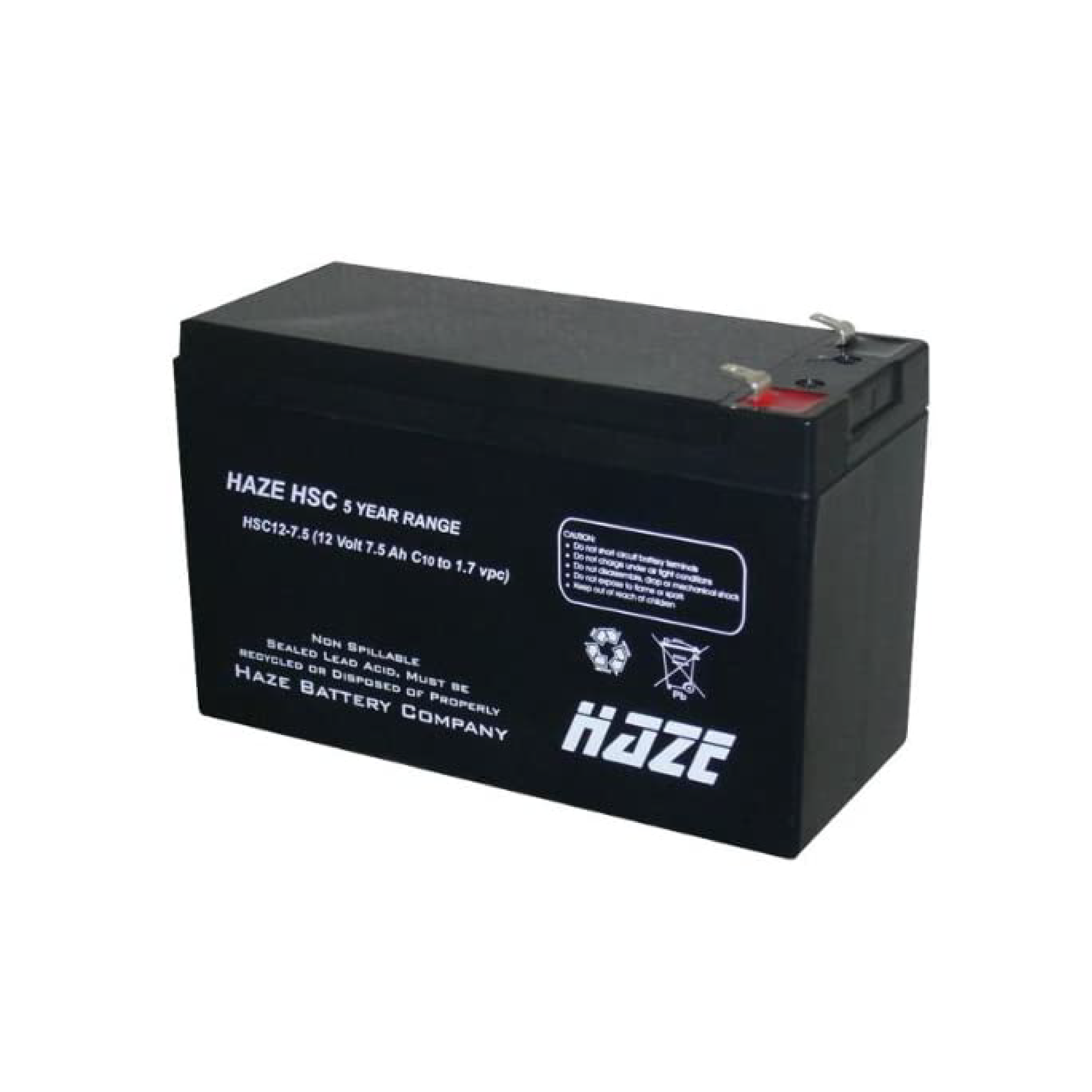 Batteri HZS 12V-7.5Ah