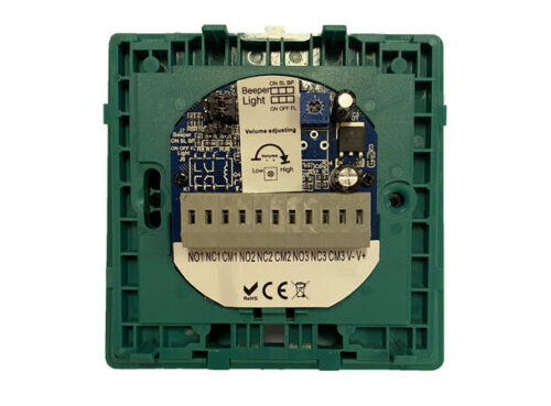 Manuell Døråpner Grønn med Lyd/Lys og 3 Reléutganger